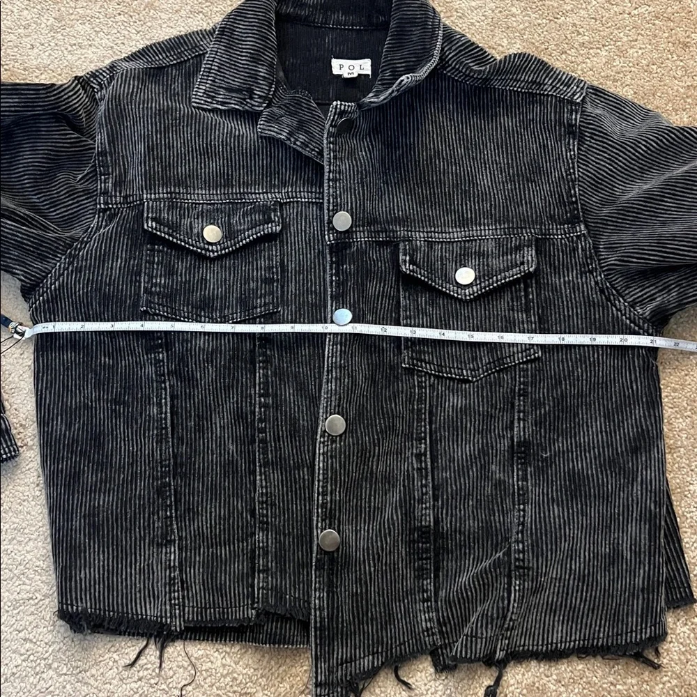 POL Corduroy Trucker Jacket – Black Size Medium - Picture 11 of 13